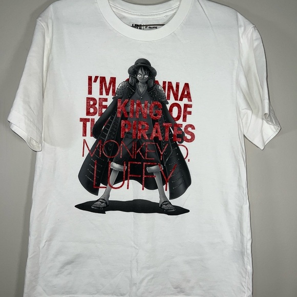 One Piece Luffy King Of Pirates UT Uniqlo Graphic T shirt Size L Anime Manga - Picture 2 of 7